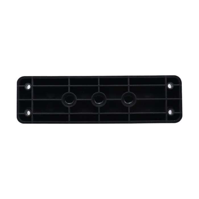 RV 600A High Current Busbar 4-way Straight M10 Wiring Studs(Black)