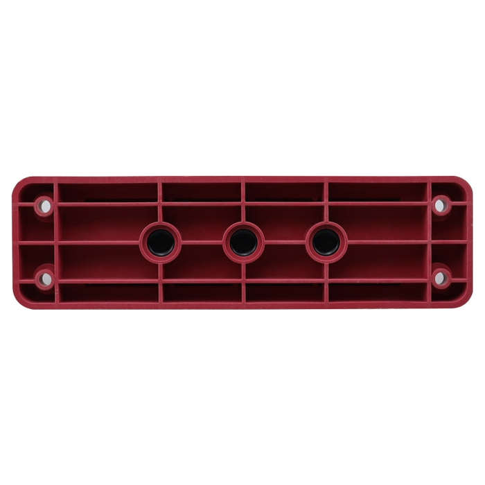 RV 600A High Current Busbar 4-way Straight M10 Wiring Studs(Red)