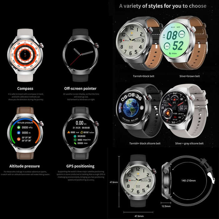 G4 Smart Bracelet 1.53 inch Smart Watch, Support Bluetooth Call / NFC / Heart Rate(Black)