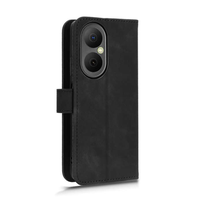 For Huawei Enjoy 80 Skin Feel Magnetic Flip Leather Phone Case(Black)