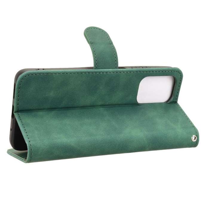For Motorola Moto G05 / E15 Skin Feel Magnetic Flip Leather Phone Case(Green)