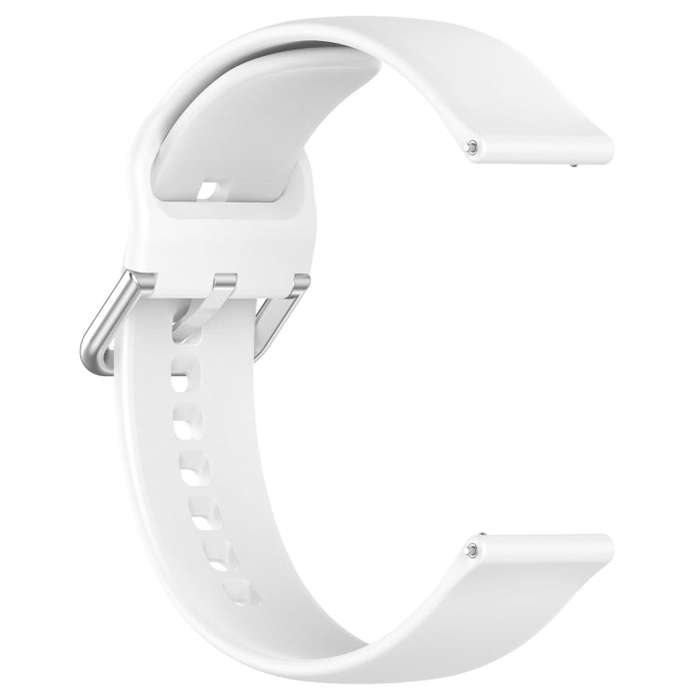 For Amazfit Bip 5 Silicone Watch Band, Size:S Size(White)