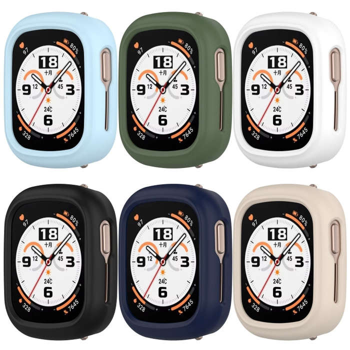 For Honor Watch 4 Half Coverage Hollow PC Watch Protective Case(Dark Green)