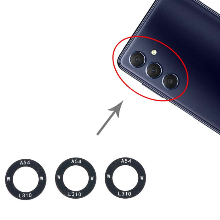 For Samsung Galaxy M54 SM-M546B 10set Back Camera Lens