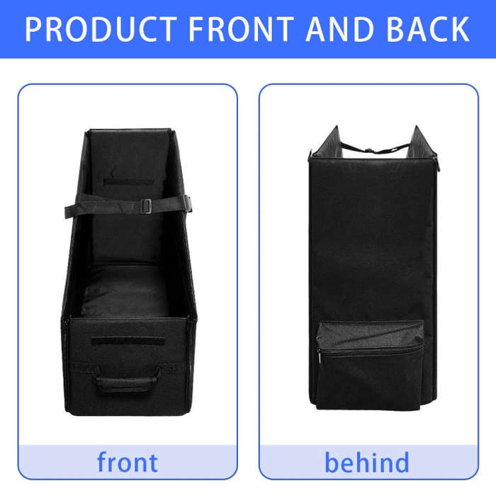 Oxford Cloth Car Trunk Folding Bicycle Storage Box without Dust Cover(Black)