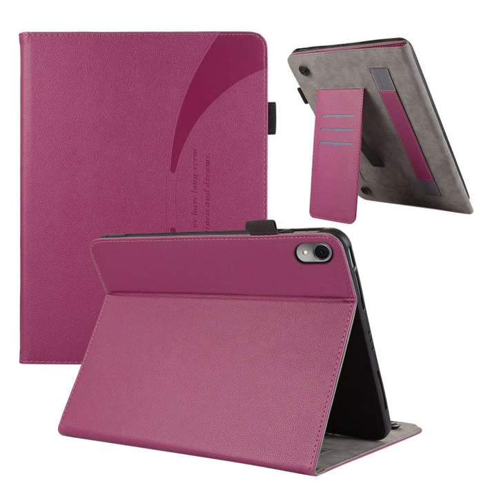 For Huawei MatePad 11 2023 Litchi Texture Leather Sucker Tablet Case(Purple)