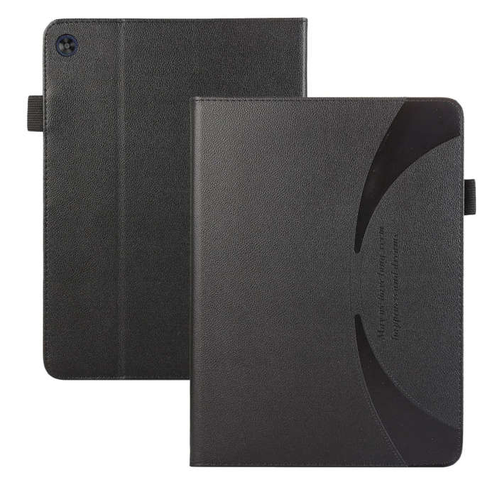 For Huawei MatePad T 10 / T 10s Litchi Texture Leather Sucker Tablet Case(Black)