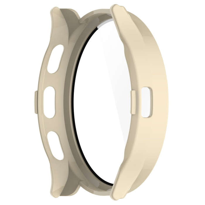 For Garmin Venu 3 PC + Tempered Glass Film Integrated Watch Case(Ivory White)