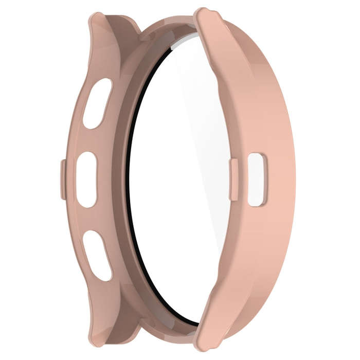 For Garmin Venu 3S PC + Tempered Glass Film Integrated Watch Case(Pink)