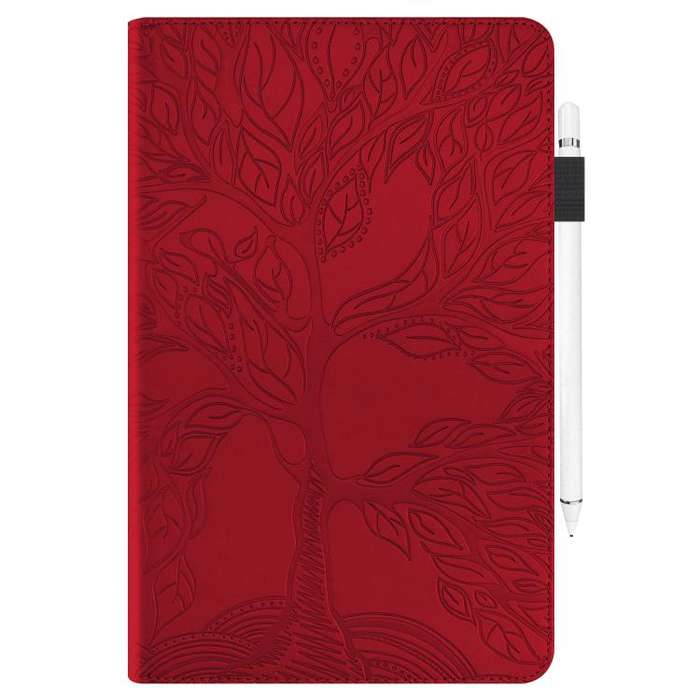For Honor Pad 10 Life Tree Series Horizontal Flip Leather Tablet Case(Red)