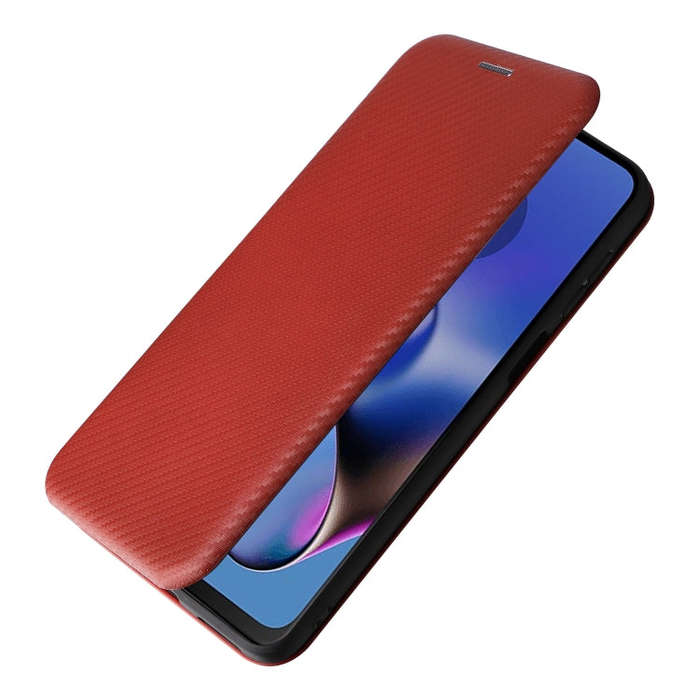 For Motorola Moto G54 5G / G64 / G64y Carbon Fiber Texture Flip Leather Phone Case(Brown)