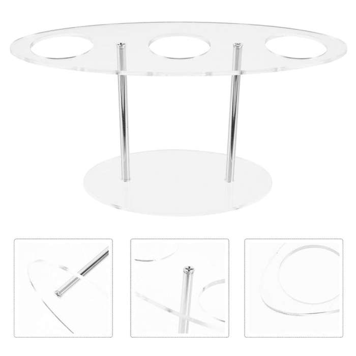 YX035 Acrylic Ice Cream Cone Rack Ice Cream Display Stand(Transparent)