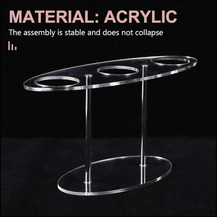 YX035 Acrylic Ice Cream Cone Rack Ice Cream Display Stand(Transparent)