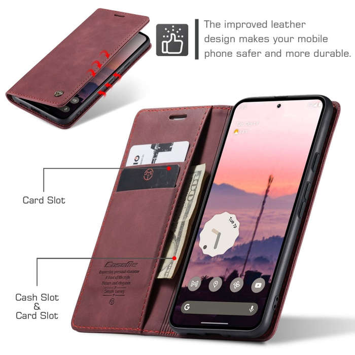 For Google Pixel 10 / 10 Pro / 9 CaseMe 013 Multifunctional Horizontal Flip Leather Phone Case(Wi...