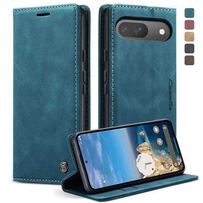 For Google Pixel 10 / 10 Pro / 9 CaseMe 013 Multifunctional Horizontal Flip Leather Phone Case(Blue)