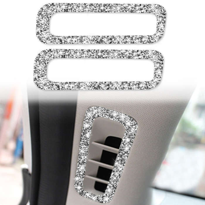 For Mazda CX-5 2017-2018 Car A-pillar Air Outlet Diamond Decorative Sticker,Left and Right Drive ...