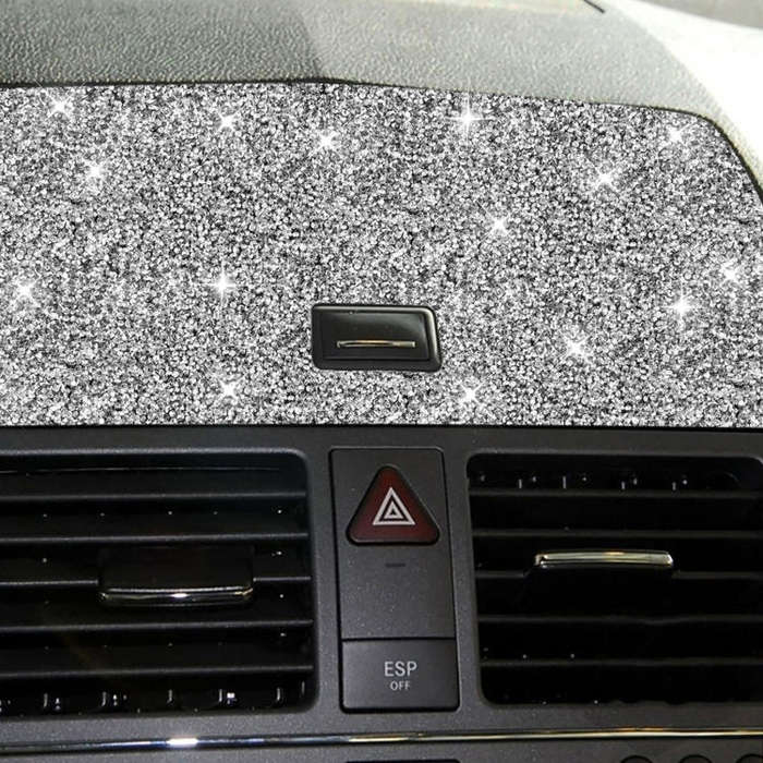 For Mercedes-Benz C-class W204 2007-2010 Car Console Navigation Diamond Decorative Sticker, Left ...