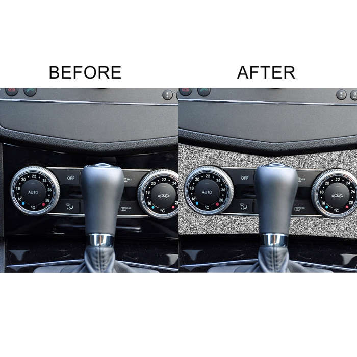 For Mercedes-Benz C-class W204 2011-2013 Car AC Knob Control Panel A Diamond Decorative Sticker, ...
