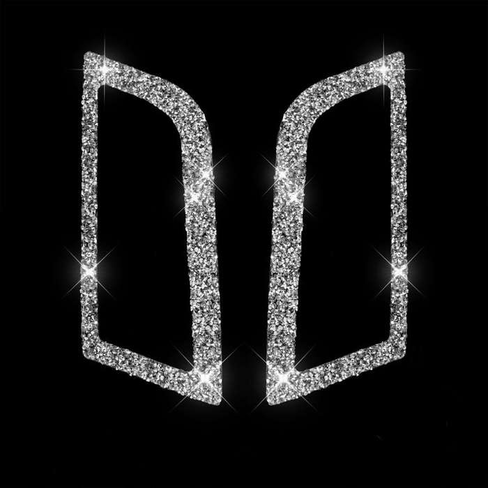 For Ford Mustang 2015-2020 Car Side Air Outlet Diamond Decoration Sticker, Left and Right Drive