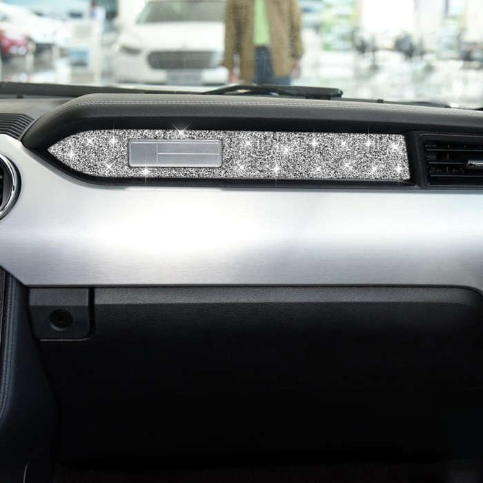 For Ford Mustang 2015-2020 Car Dashboard Diamond Decoration Sticker, Left Drive