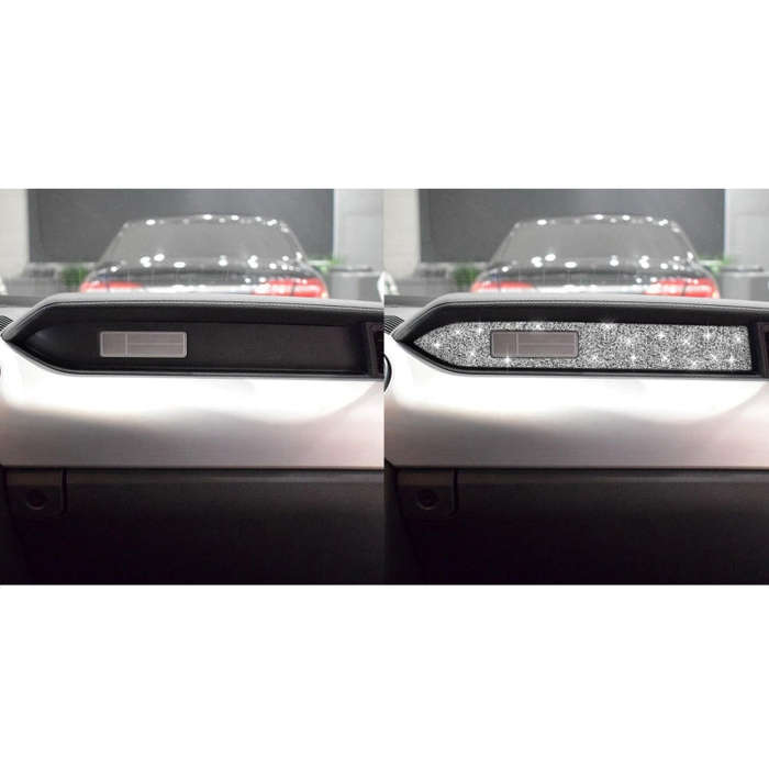 For Ford Mustang 2015-2020 Car Dashboard Diamond Decoration Sticker, Left Drive