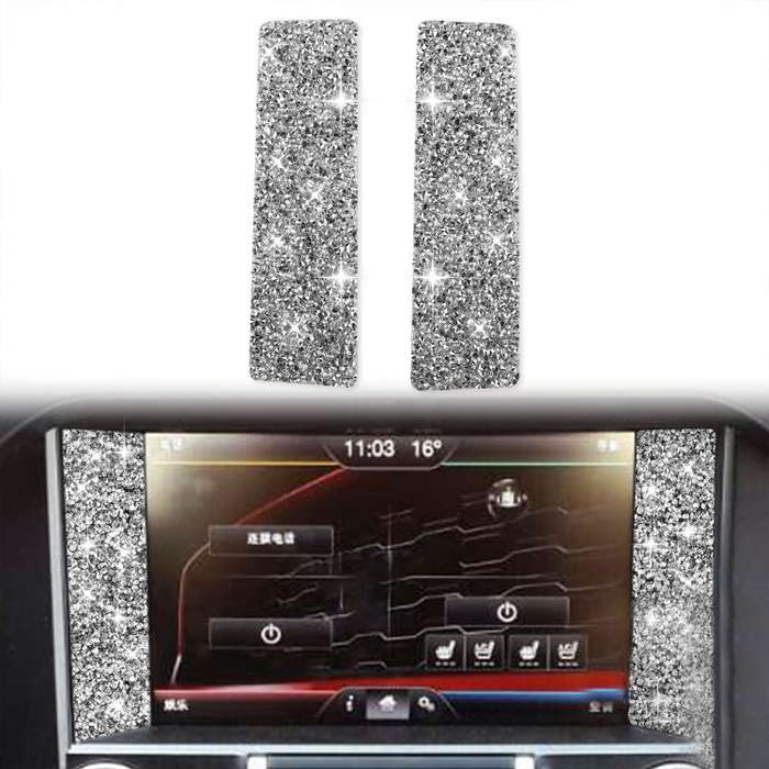 For Ford Mustang 2015-2020 Car Central Control Diamond Decoration Sticker, Left and Right Drive