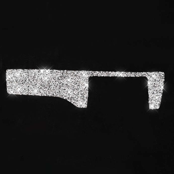 For Honda Civic 2016-2019 Car Headlight Switch Panel Diamond Decorative Sticker, Right-hand Drive