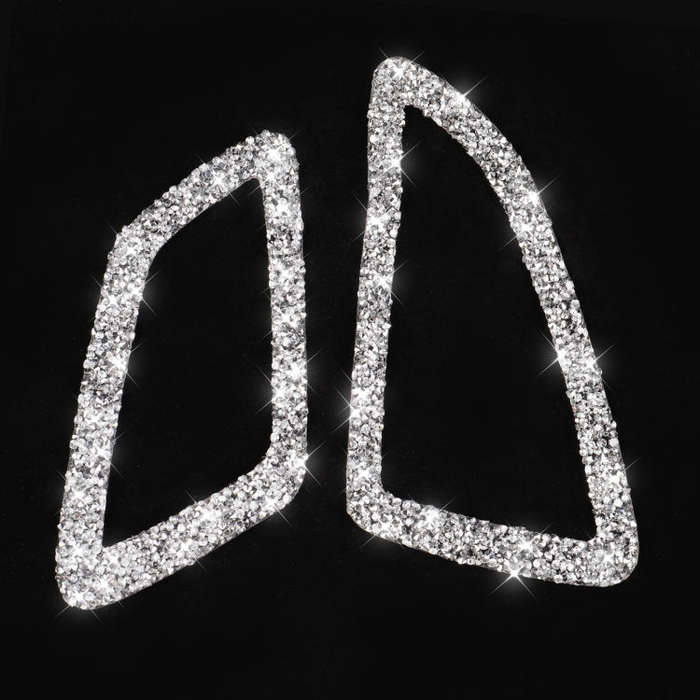 For Honda Civic 2016-2019 Car Instrument Air Outlets Diamond Decorative Sticker, Left-hand Drive