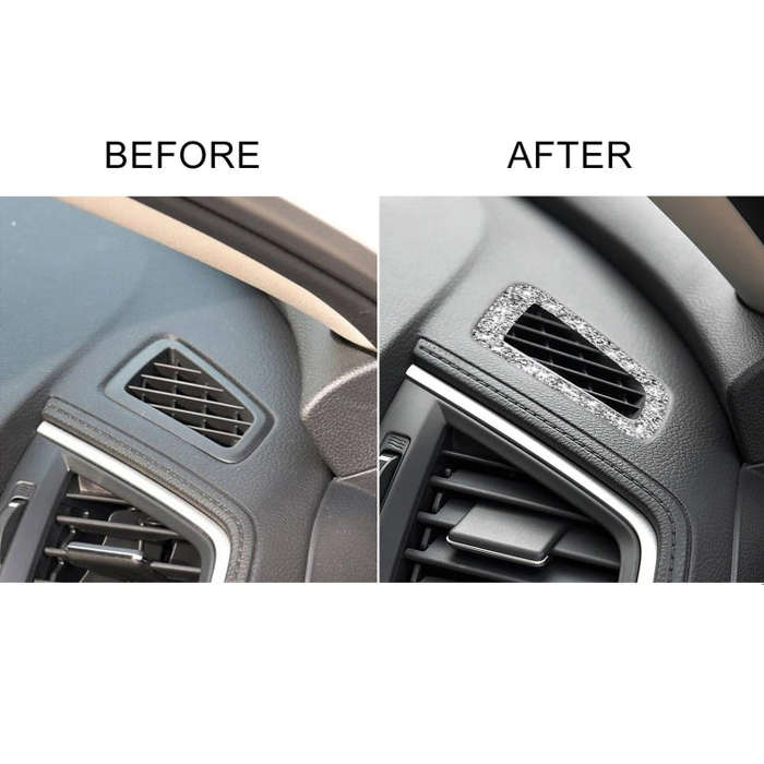 For Honda Civic 2016-2019 Car Instrument Air Outlets Diamond Decorative Sticker, Left-hand Drive