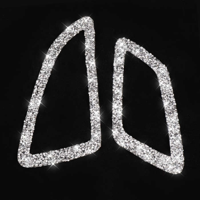 For Honda Civic 2016-2019 Car Instrument Air Outlets Diamond Decorative Sticker, Right-hand Drive