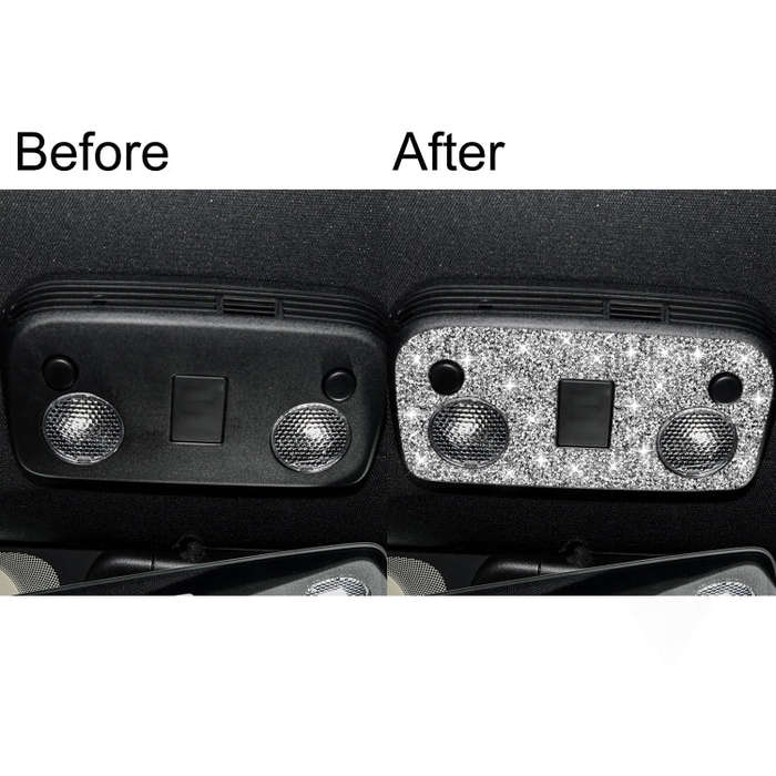 For Ford Mustang 2015-2020 Car Reading Light Diamond Decoration Sticker, Left and Right Drive