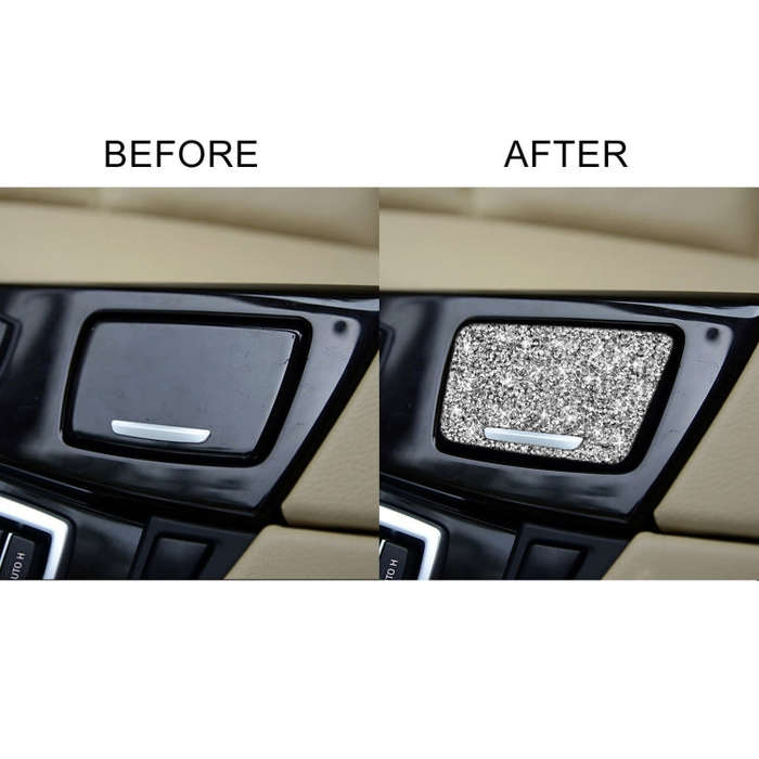 For BMW F10 5 Series 2011-2017 Car Ashtray Diamond Decorative Sticker, Left and Right Drive