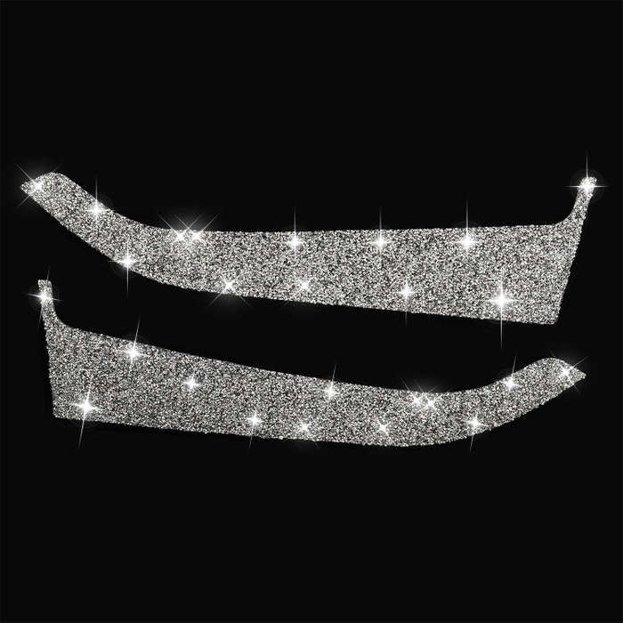 For Ford Mustang 2015-2020 Car Front Door Panel Diamond Decoration Sticker, Left and Right Drive