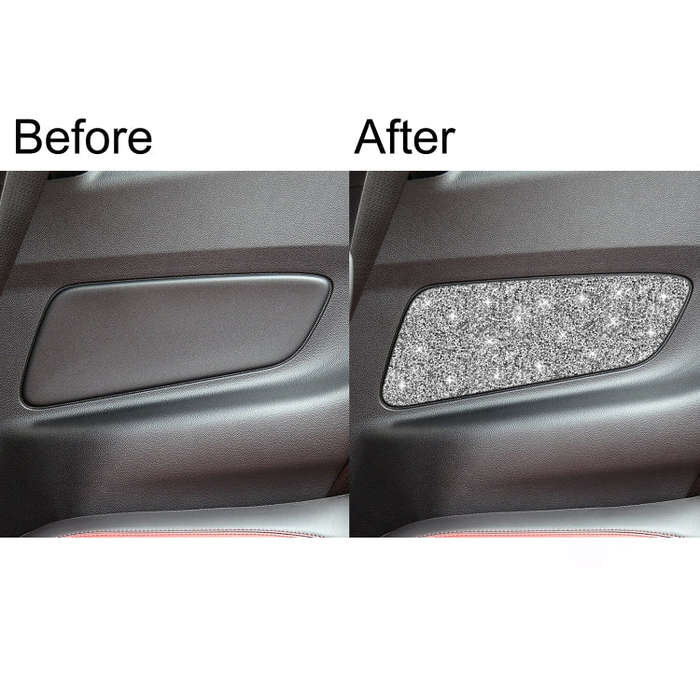For Ford Mustang 2015-2020 Car Rear Door Panel Diamond Decoration Sticker, Left and Right Drive