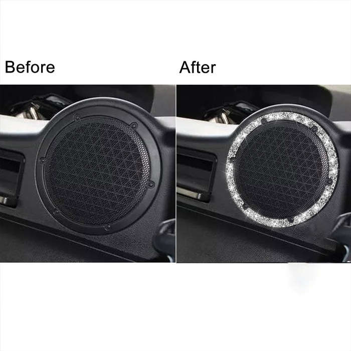 For Nissan 350Z 2003-2009 Car DVD Player Diamond Decorative Sticker,Left and Right Drive Universal