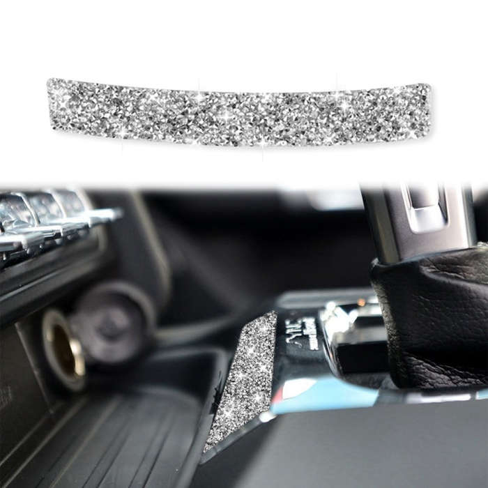 For Ford Mustang 2015-2020 Car Gear Shift Panel Diamond Decoration Sticker, Left and Right Drive