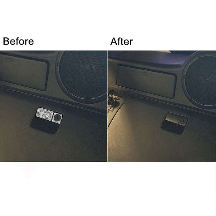 For Nissan 350Z 2003-2009 Car Rear Storage Box Lock Diamond Decorative Sticker, Right Drive