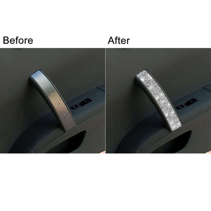 For Nissan 350Z 2003-2009 Car Passenger Side Door Handle Diamond Decorative Sticker, Right Drive