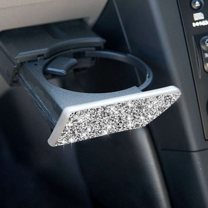For Nissan 350Z 2003-2009 Car Passenger Storage Box Latch Diamond Decorative Sticker, Right Drive