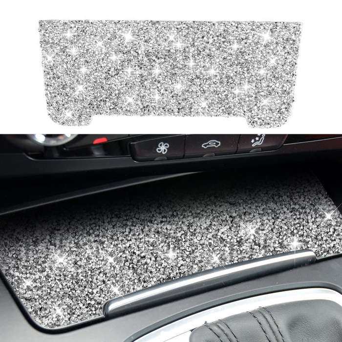 For Audi A4L / A5 / Q5 Car Storage Cigarette Lighter Panel Diamond Decoration Sticker, Left and R...