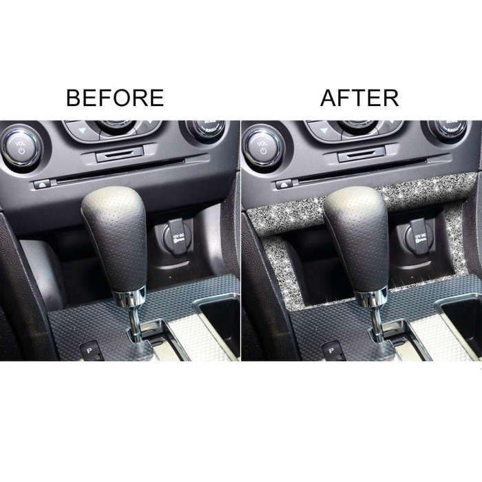 For Dodge Charger 2011-2014 Car Storage Box Frame Diamond Decorative Sticker, Left-hand Drive