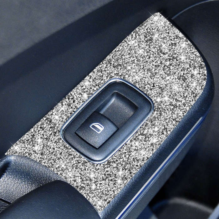 For Dodge Charger 2011-2014 4pcs/Set Car Window Lift Panel Diamond Decorative Sticker, Left-hand ...