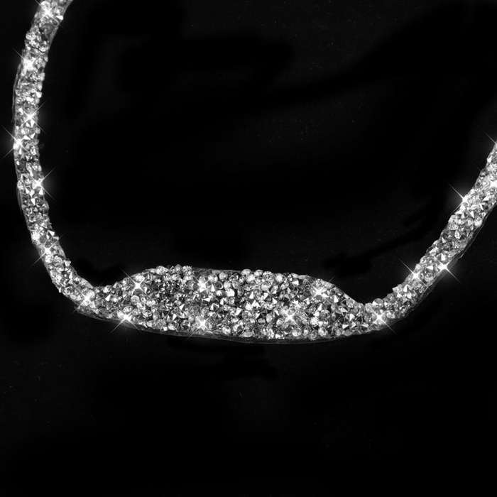 For Dodge Challenger 2015-2021 Car Steering Wheel Diamond Decorative Sticker, Left and Right Drive