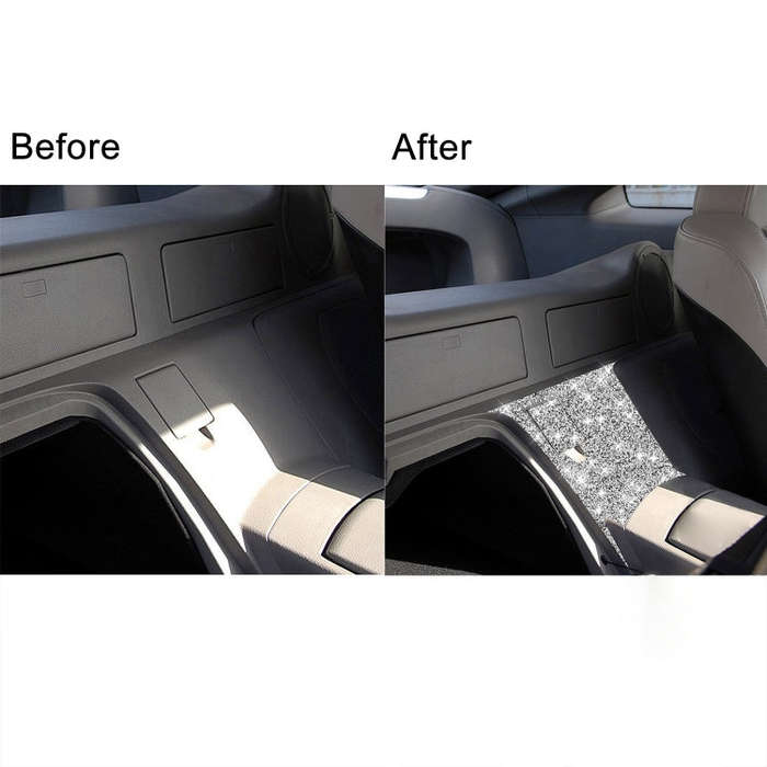 For Nissan 350Z 2006-2009 Car Rear Of Center Console Diamond Sticker, Left Drive