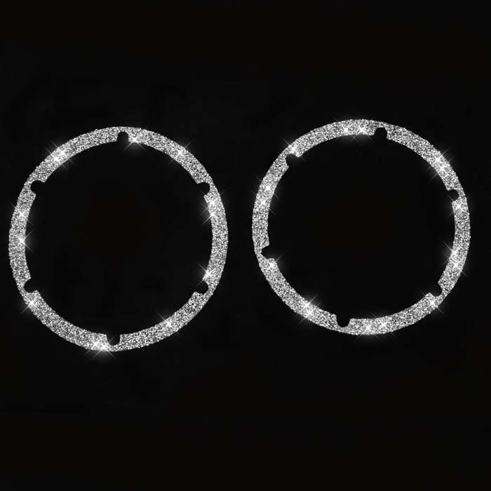 For Nissan 350Z 2006-2009 Car Rear Speaker Surround Diamond Sticker,Left and Right Drive Universal