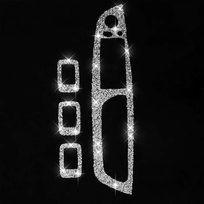 For BMW X5 E70 2008-2013 / X6 E71 2009-2014 Car Window Lift Panel Diamond Decoration Sticker, Hig...