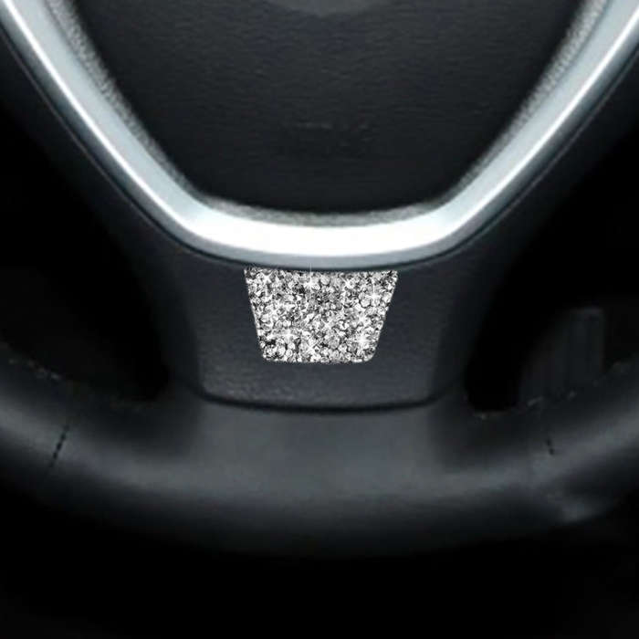 For BMW X5 E70 / X6 E71 2008-2013 Car Steering Wheel Diamond Decoration Sticker, Left and Right D...