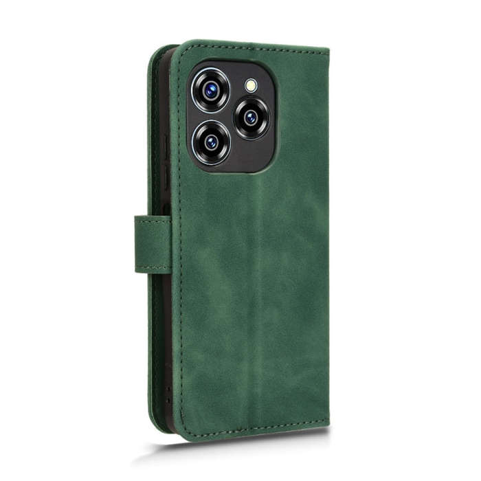 For Oukitel C50 Skin Feel Magnetic Flip Leather Phone Case(Green)