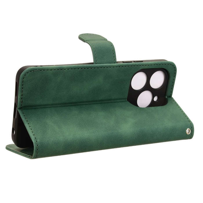 For Oukitel C50 Skin Feel Magnetic Flip Leather Phone Case(Green)