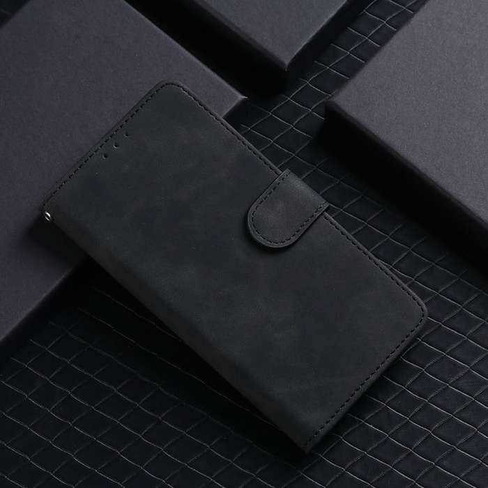 For Oukitel C53 Skin Feel Magnetic Flip Leather Phone Case(Black)